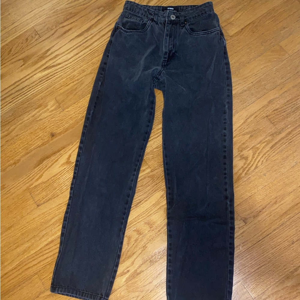 Cotton On Black Jeans Women’s Long Straight Leg Size 2